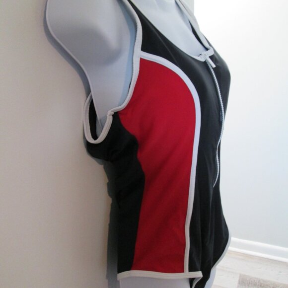 Tommy Hilfiger Seamed One-Piece Zip-Up Swimsuit NWT Sz XL - Picture 8 of 12